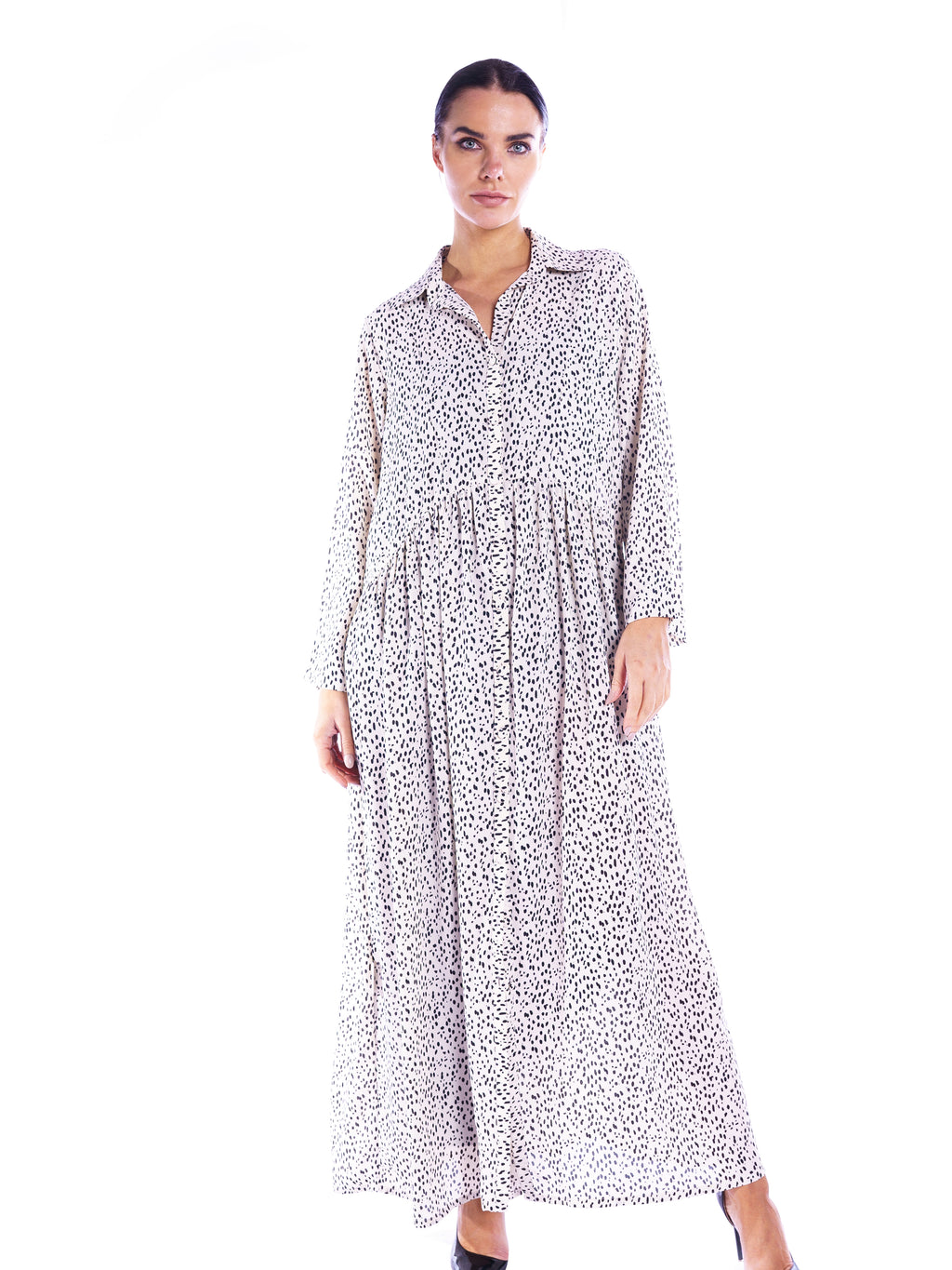 Off White Chiffon Dress - Ready to wear