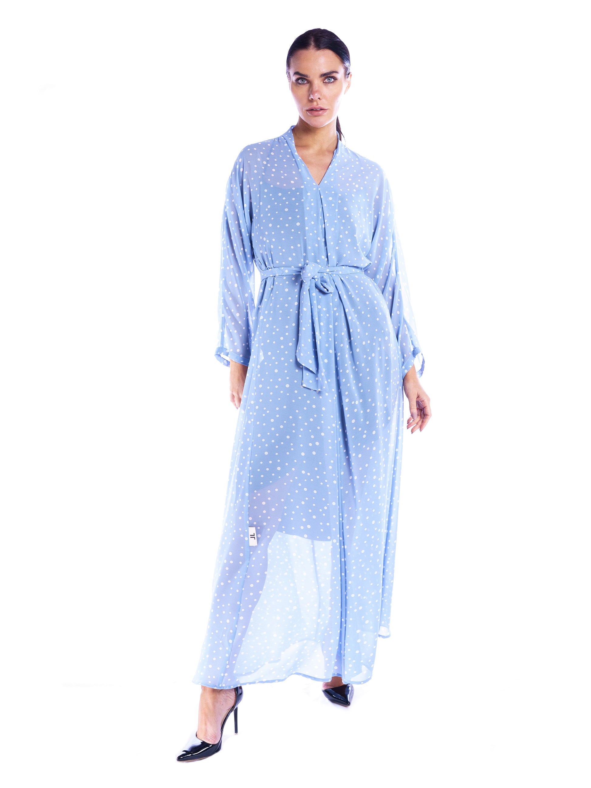 Blue Chiffon Dress