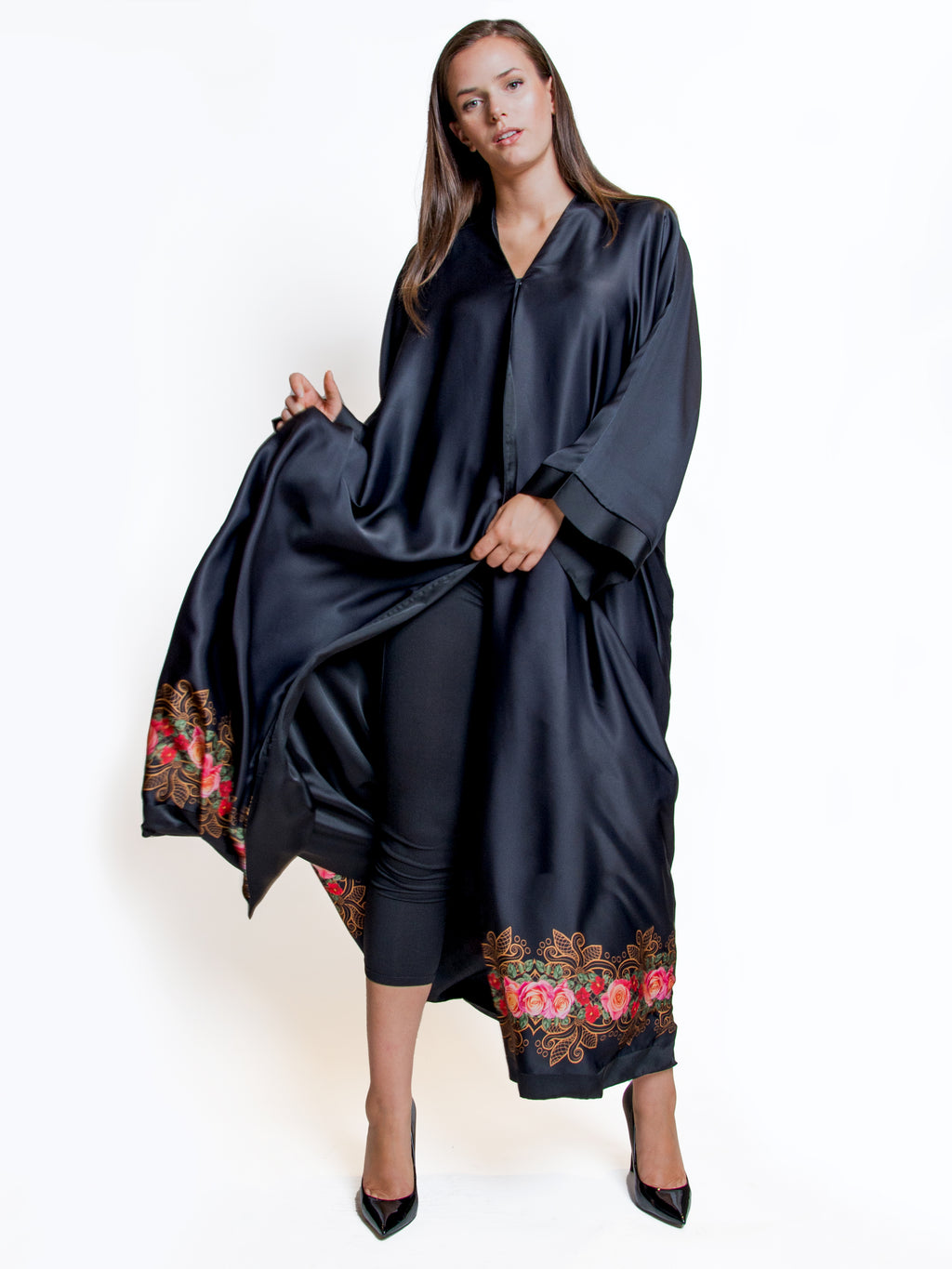 Everyday Wear - Black Silk Abaya