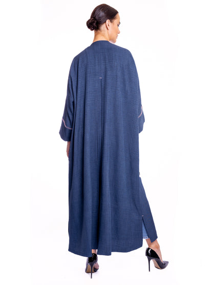 Blue Linen Abaya