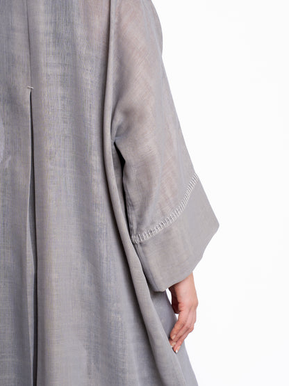 Gray Linen Abaya