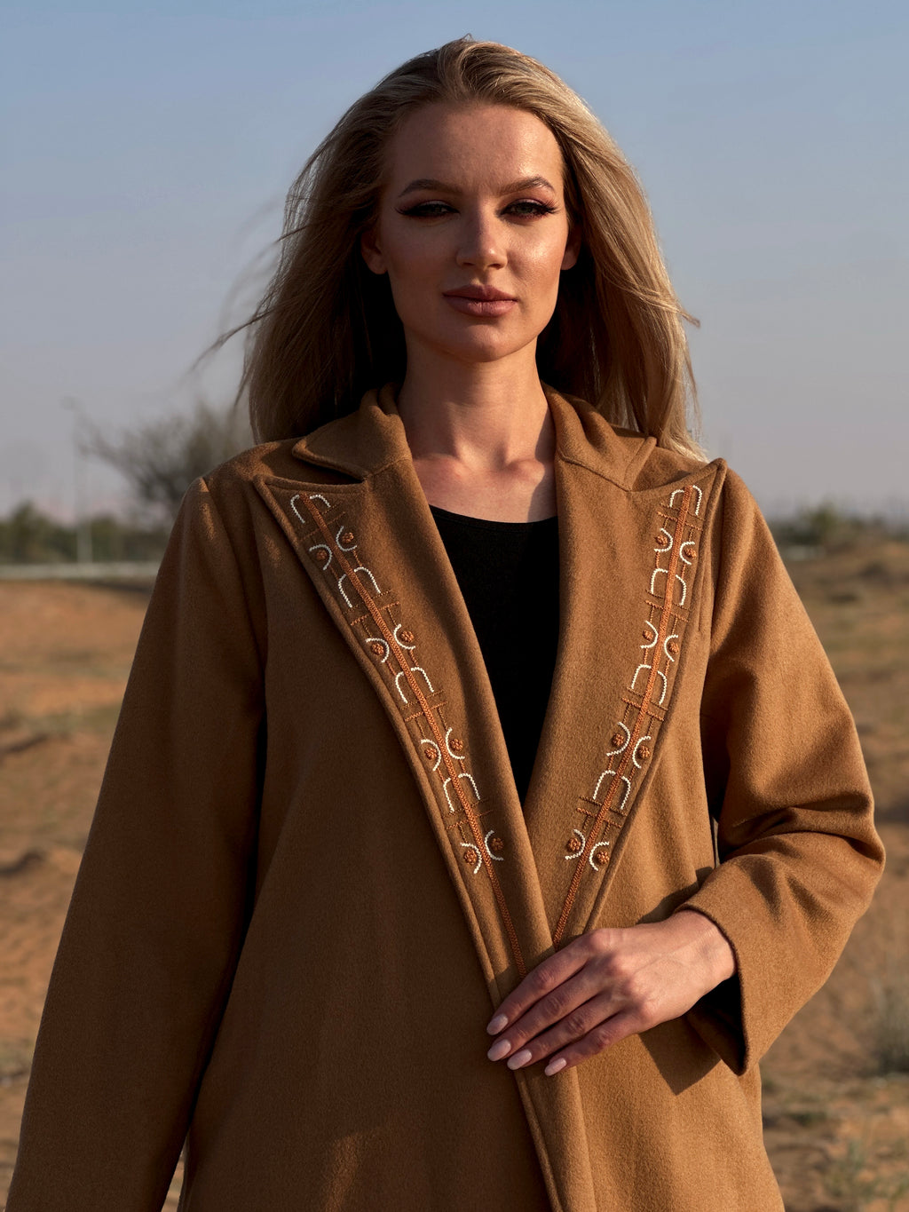 Winter Abaya - Brown Woolen Abaya