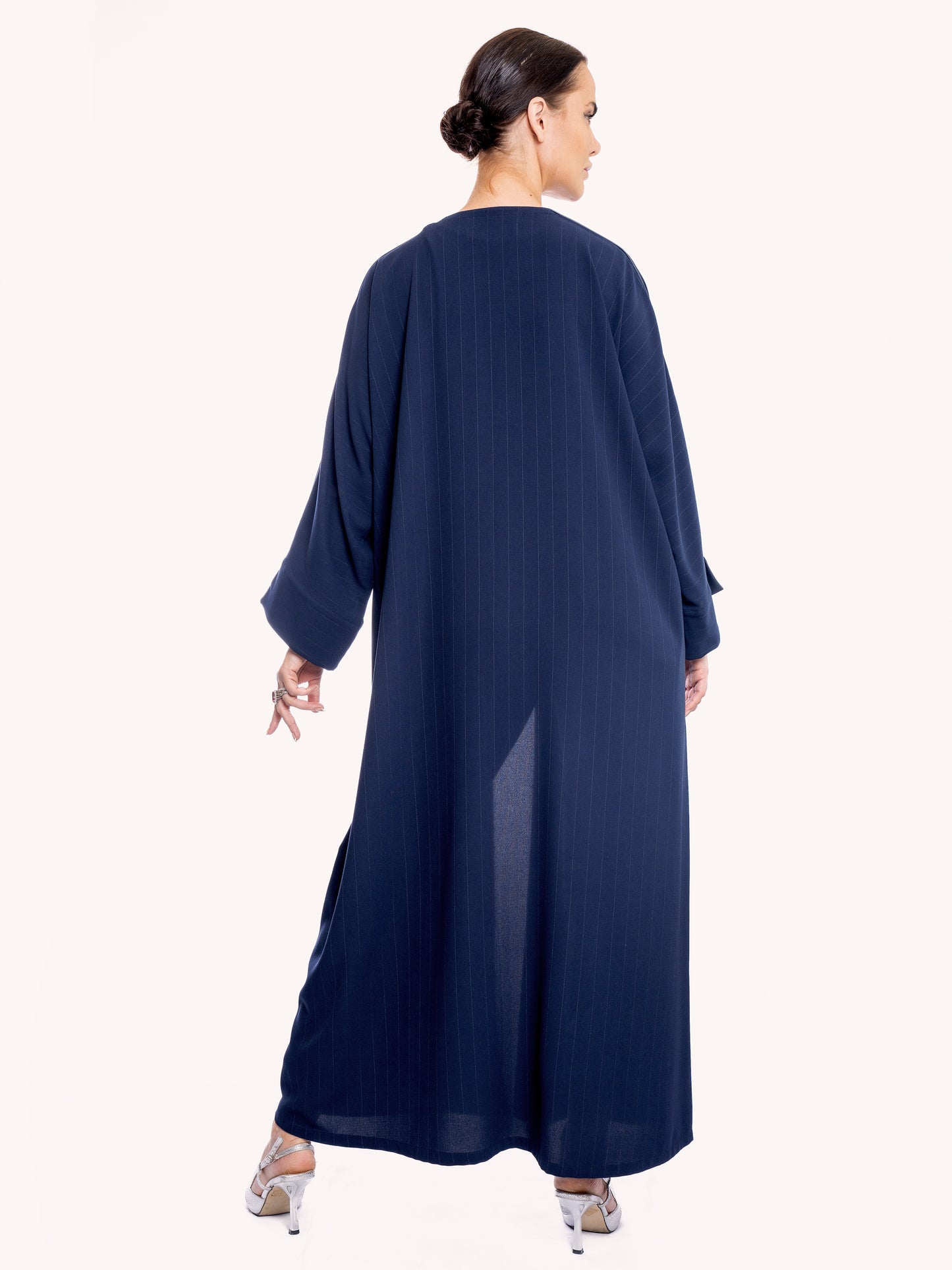 Navy Blue soft crepe abaya