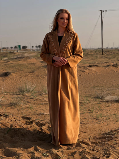 Winter Abaya - Brown Woolen Abaya