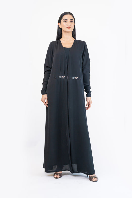 Black Crepe Abaya - Daily wear