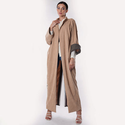 Brown Corduroy Abaya