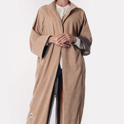 Brown Corduroy Abaya