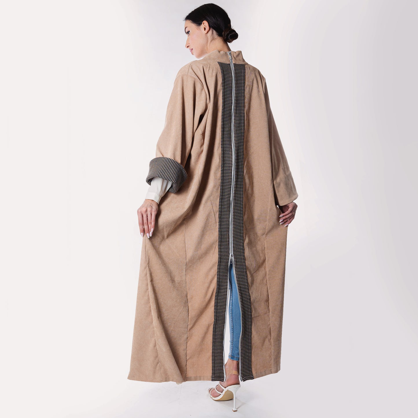 Brown Corduroy Abaya