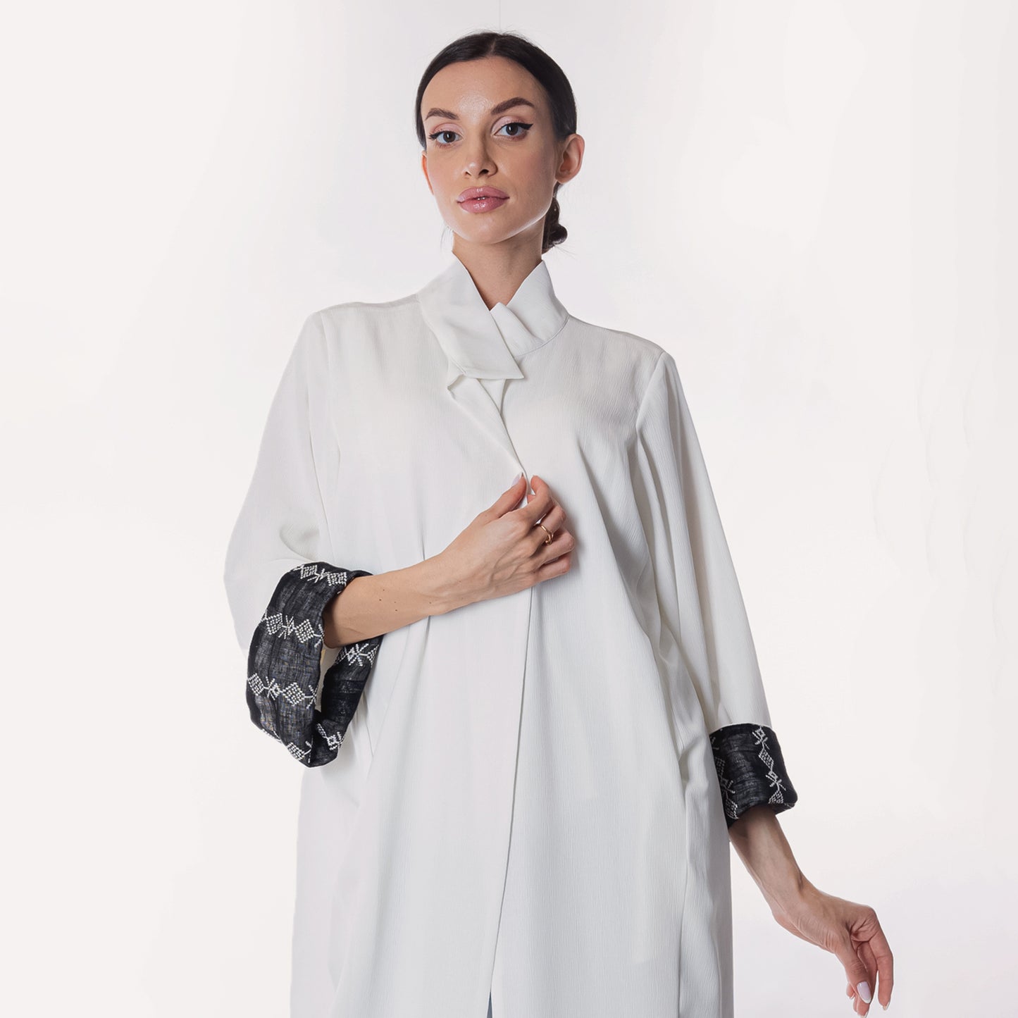 White linen Abaya