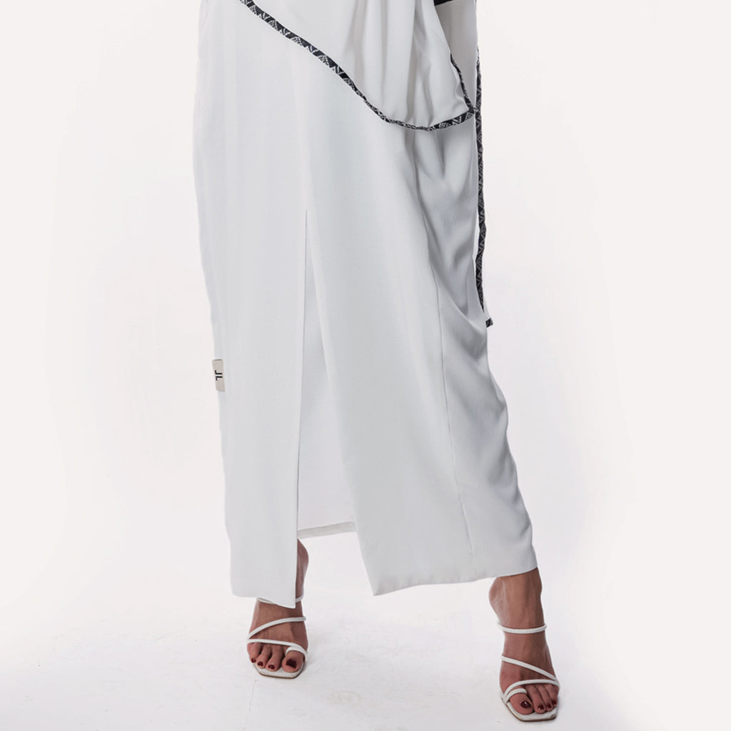 White linen Abaya