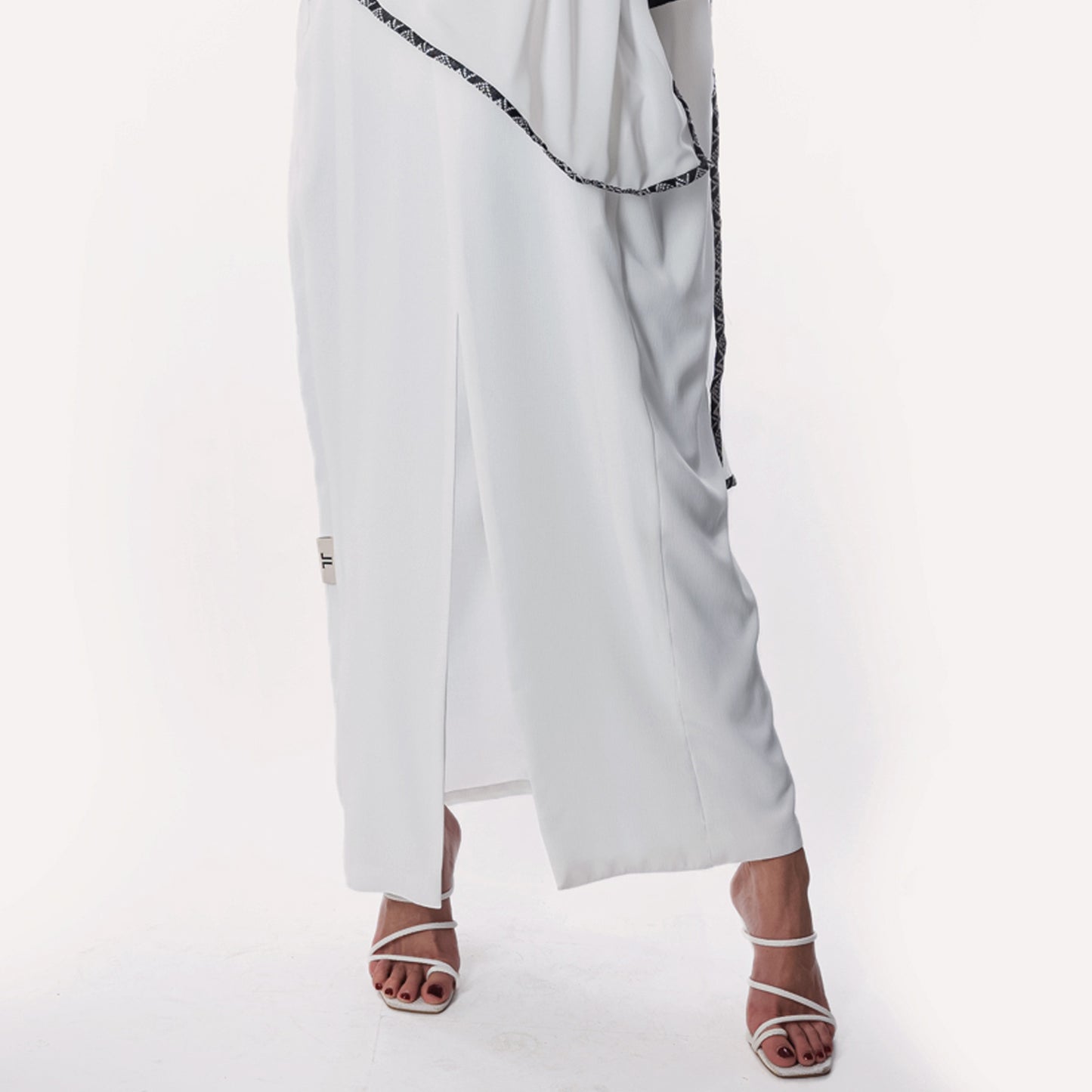 White linen Abaya