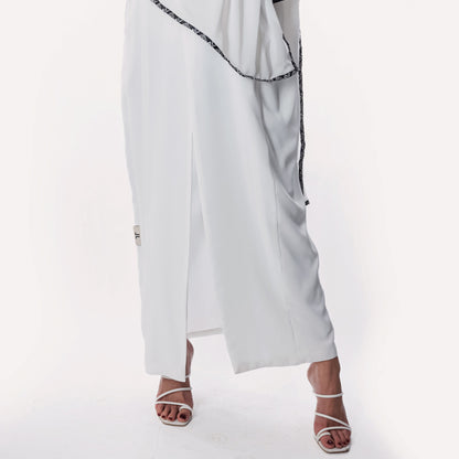 White linen Abaya