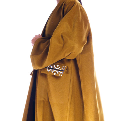 Woolen Mustard Green - Winter Abaya