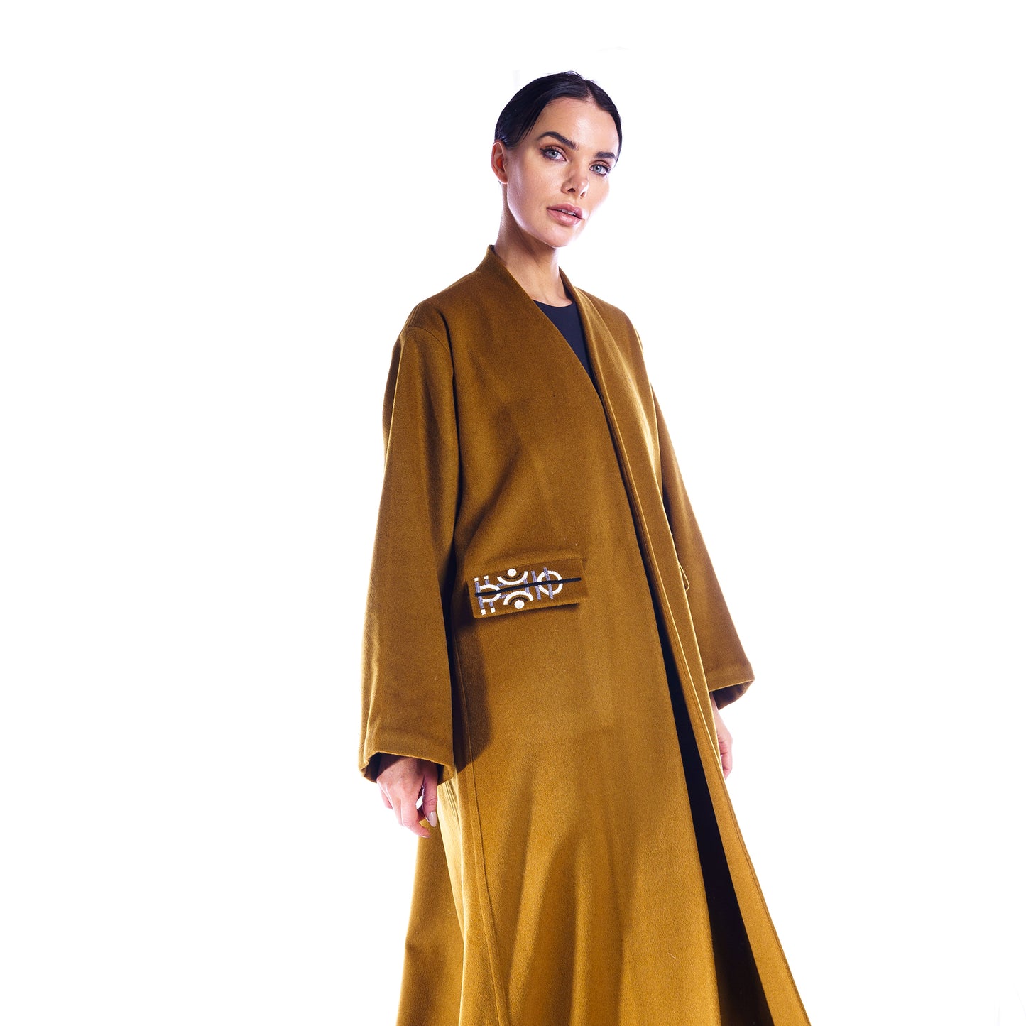 Woolen Mustard Green - Winter Abaya