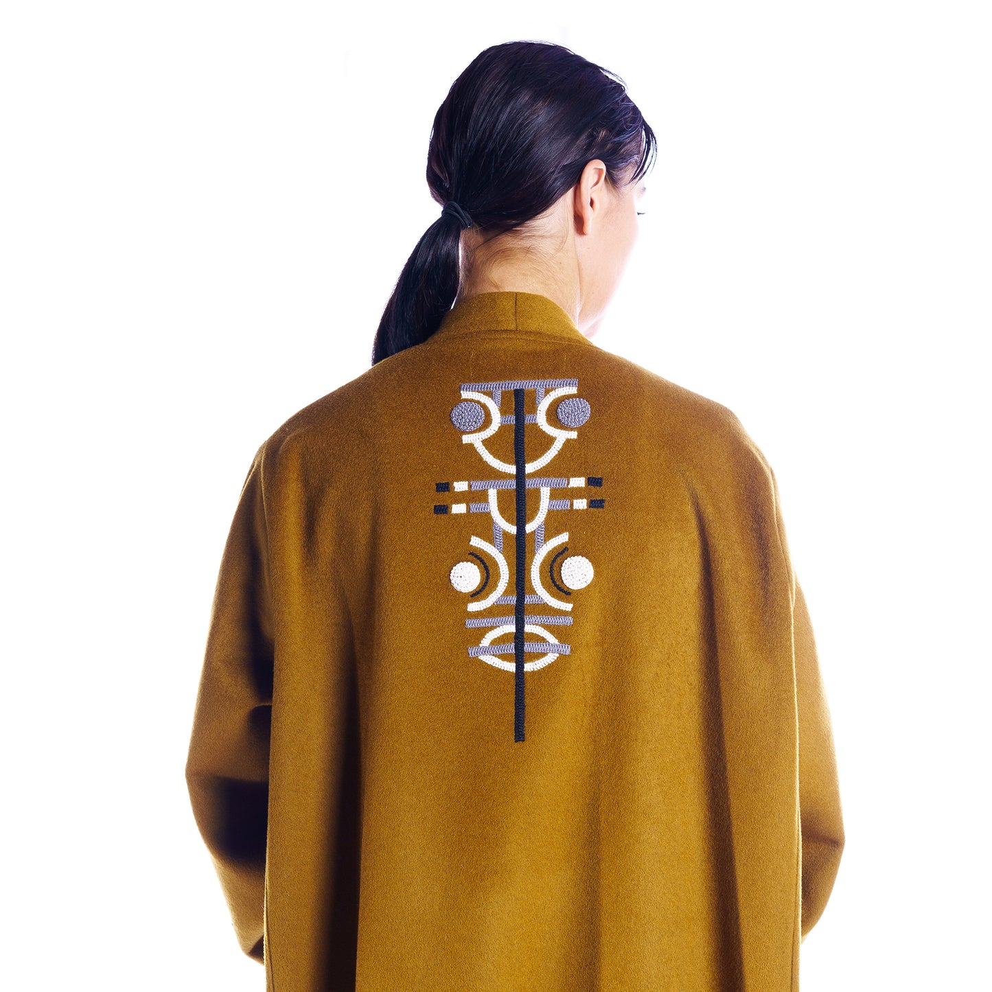 Woolen Mustard Green - Winter Abaya