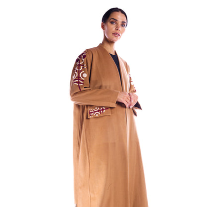 Woolen Mustard Brown - Winter Abaya