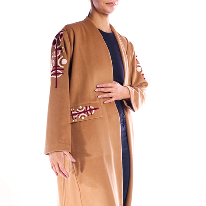 Woolen Mustard Brown - Winter Abaya