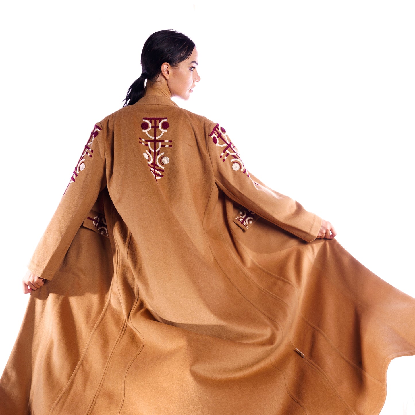 Woolen Mustard Brown - Winter Abaya