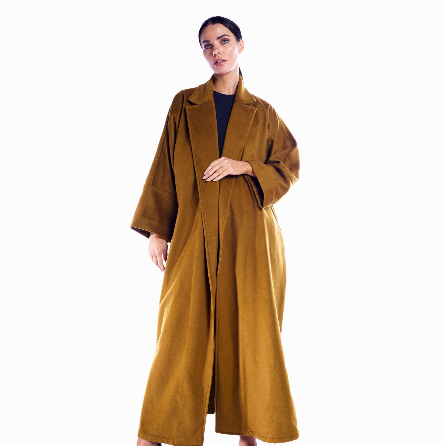 Winter Abaya - Mustard Woolen