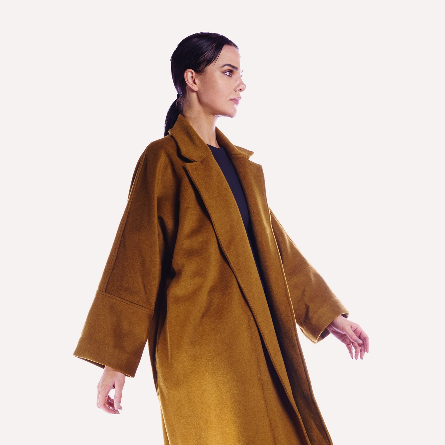 Winter Abaya - Mustard Woolen