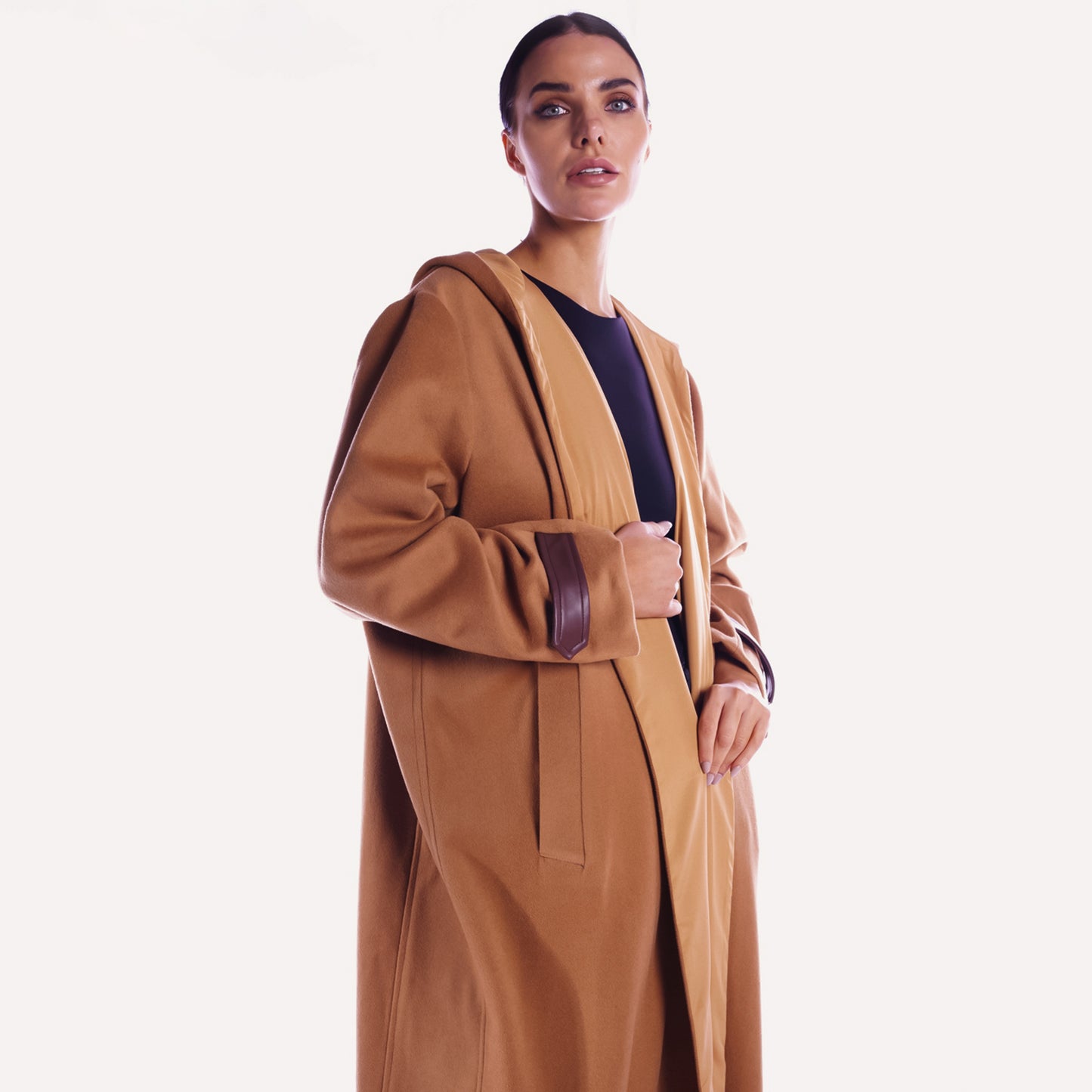 Winter Abaya - Mustard Brown Woolen Abaya