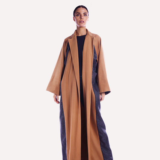 Winter Abaya - Brown woolen abaya